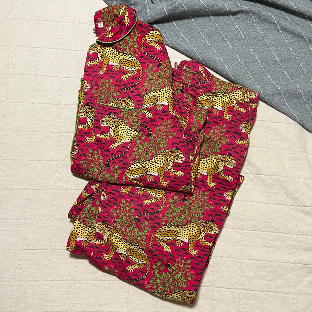 Printfresh Long PJ Set in Hot Pink Bagheera